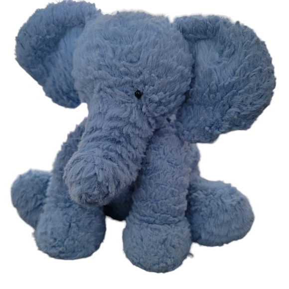 Jellycat London Fuddlewuddle blue soft plush elephant 8" stuffed animal - Picture 2 of 9